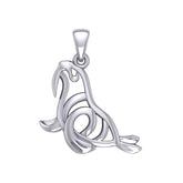 Hollow Walrus Silver Pendant TPD6035 - DiveSilver Jewelry